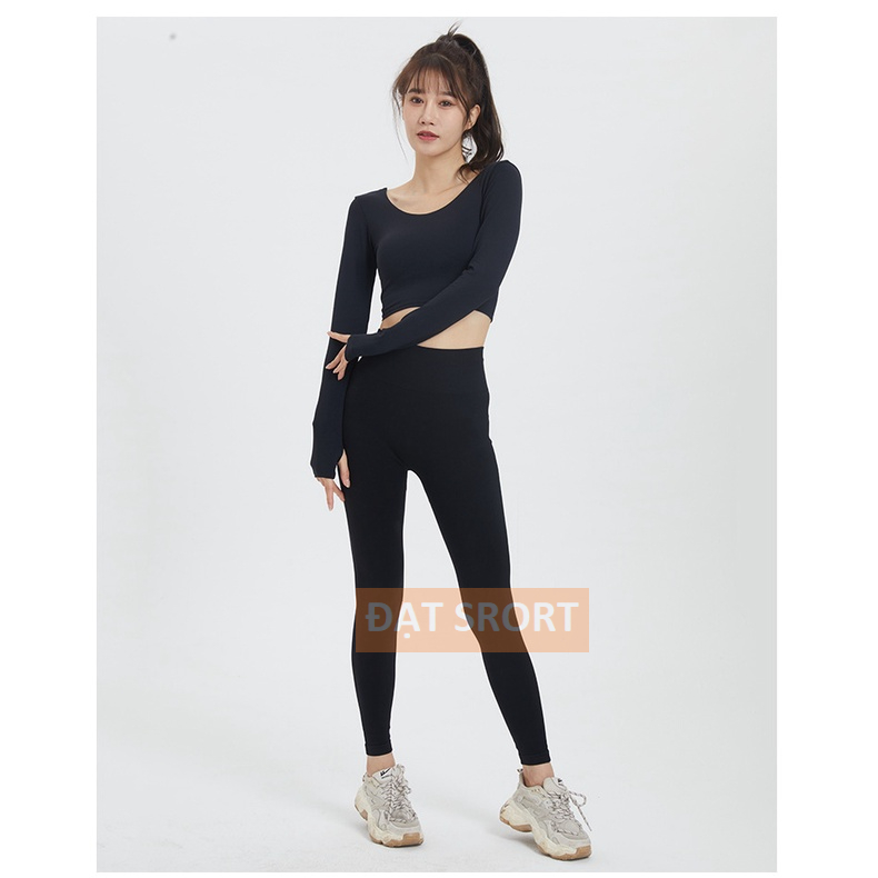 Quần Dài Thể Thao Nữ ,Vải Polyester,  Chun Mông , Cạp Cao , Thấm Hút Tốt , Phù Hợp Mặc Đi Chơi , Tập Thể Thao , Yoga , G