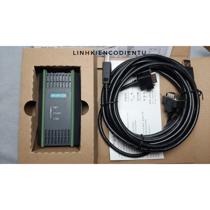 Cáp lập trình PLC Siemens S7 300/400 MPI USB