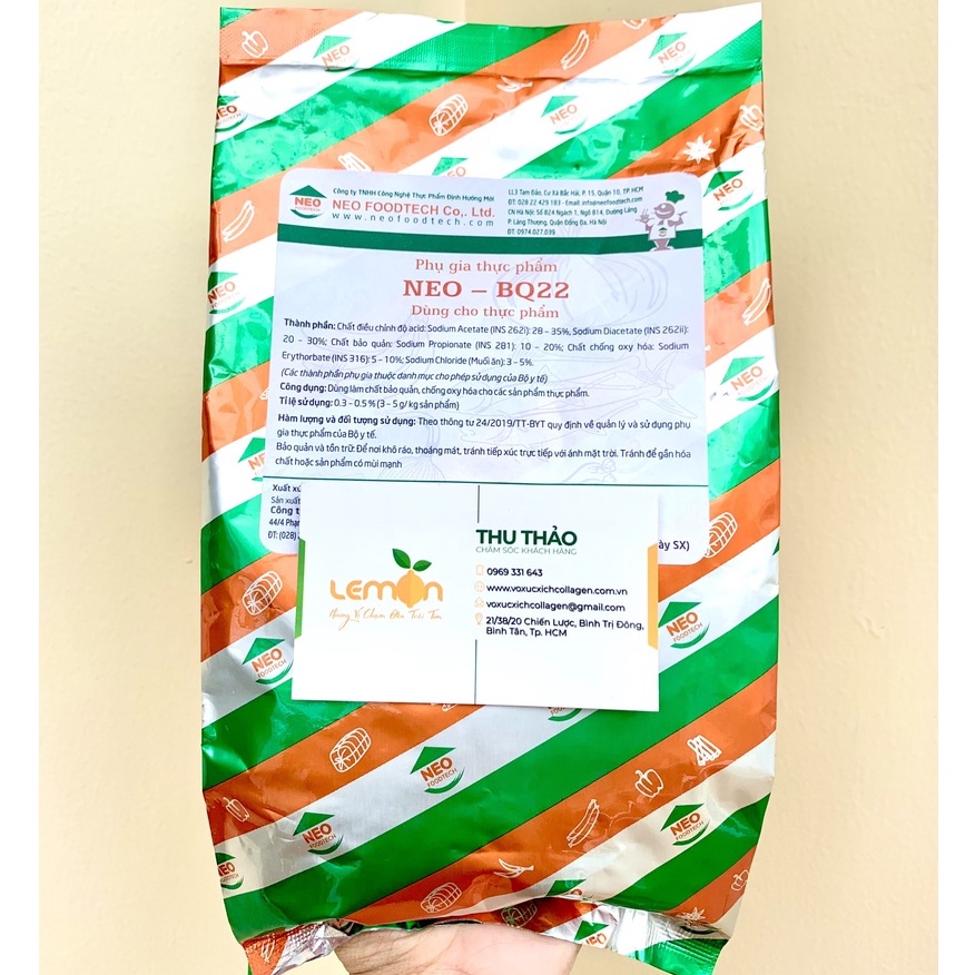 1Kg Chất bảo quản NEO - BQ22 kéo dài thời gian bảo quản, chống oxy hóa cho thực phẩm chế biến