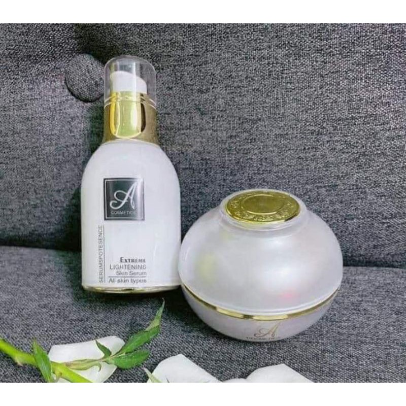 Combo Kem Face Pháp + Serum Spot Esence 2020 Dưỡng Da Trắng Mịn Căng Bóng