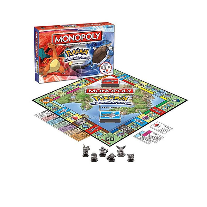 MONOPOLY Pokemon/Game of Thrones/Fortnite Kanto Edition Board Game Party Family Card Game Ready Stock