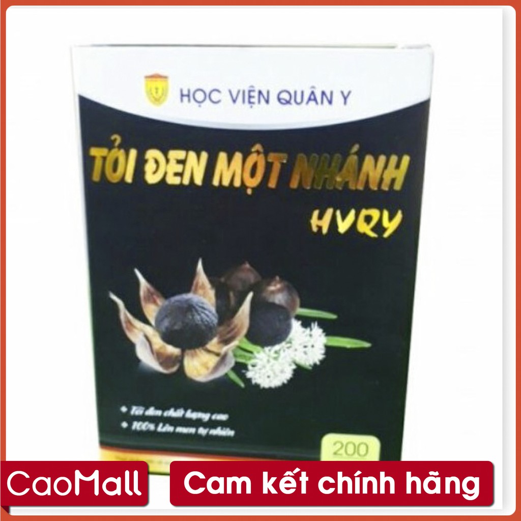 [CaoMALL] - Tỏi đen một nhánh (Tỏi đen cô đơn) Học Viện Quân Y 200g giúp hỗ trợ tim mạch, tăng sức đề kháng