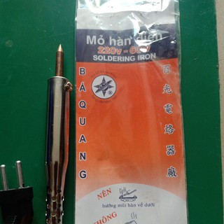 Mỏ hàn chì cán gỗ Bá Quang 60W
