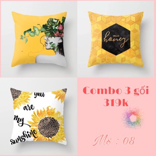 Bộ 3 vỏ gối Sôfa Rina Đẹp - Đẳng cấp - Sang trọng