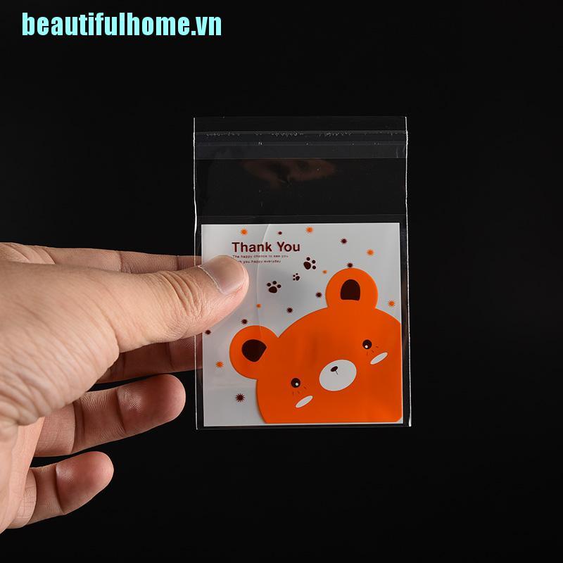 Bộ 100 Miếng Kính Hình Gấu Dễ Thương