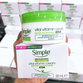 Kem Dưỡng Da Simple Kind To Skin Vita Vitamin 50ml