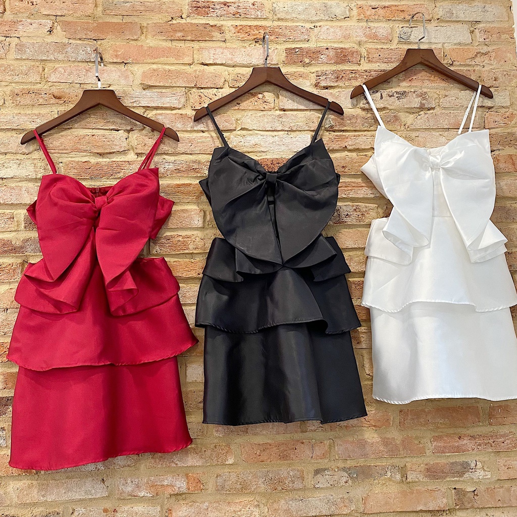 ĐẦM DÂY CUT EO 3 MÀU SANG CHẢNH - HOLIDAY DRESS