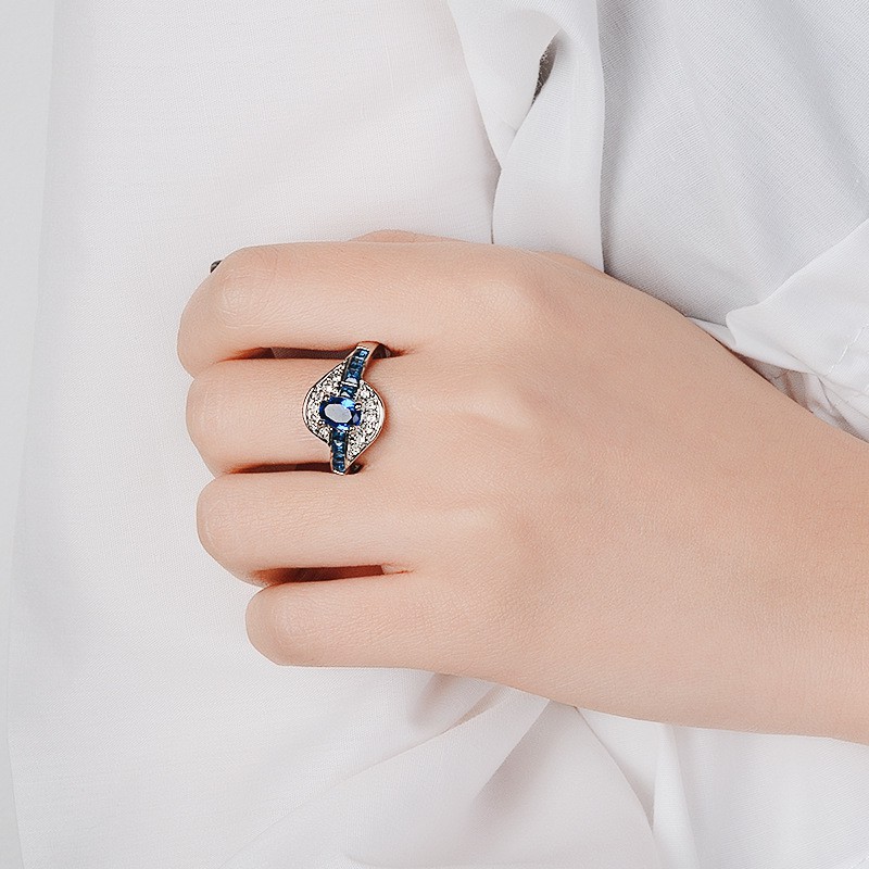 Aifei Jewellery Women Ring Mosaic Diamond 925 Sterling Silver R790