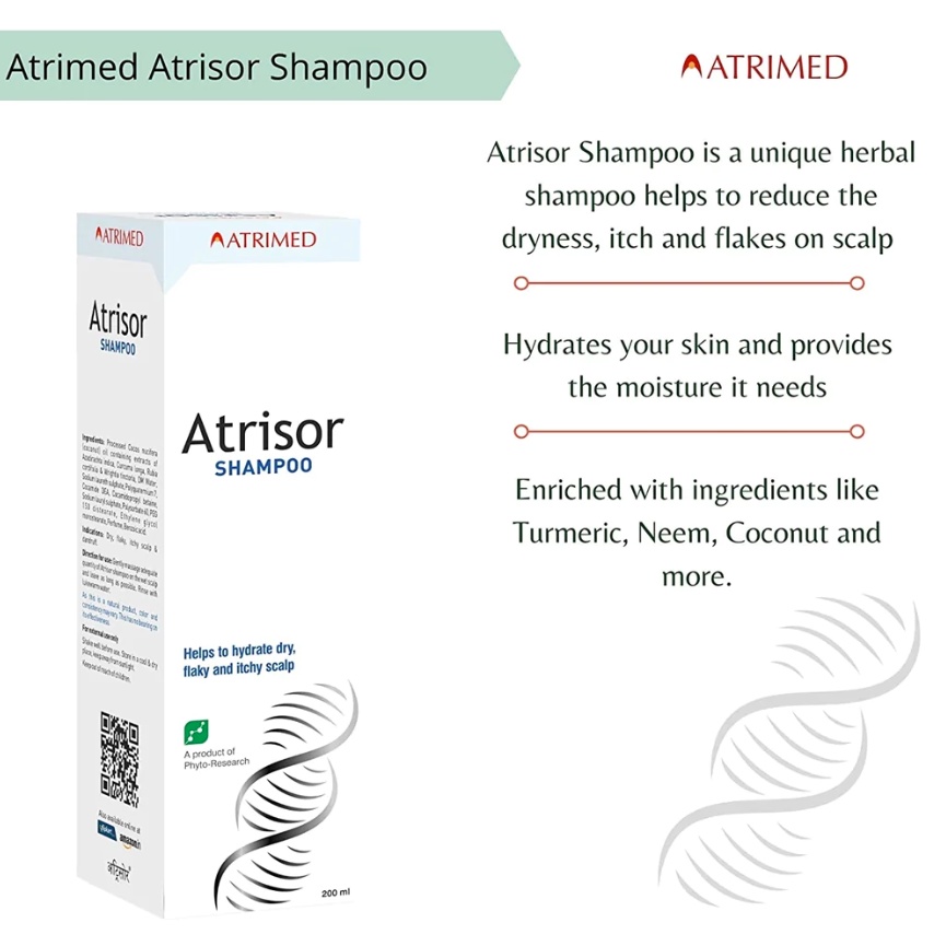Dầu Gội Atrisor Ấn Độ - Dành cho da vẩy nến, da cơ địa - Hindi.Store