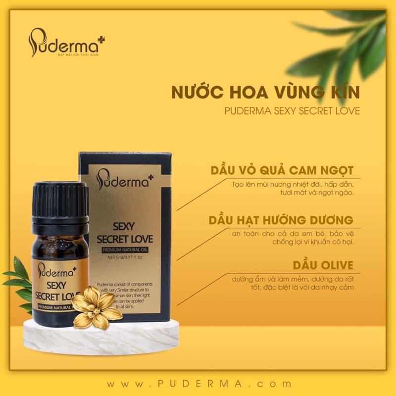 Nước Hoa Vùng kín PUDERMA SEXY SECRET LOVE_pudermacosmetic.offically