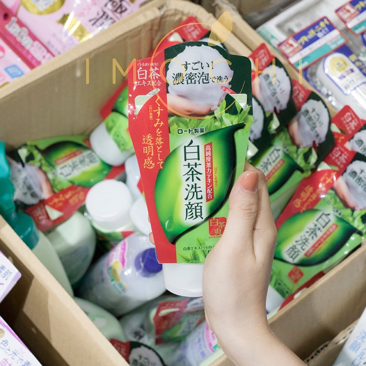 (HÀNG CHÍNH HÃNG)Sữa rửa mặt trà xanh Rohto Shirochasou Nhật Bản 120g