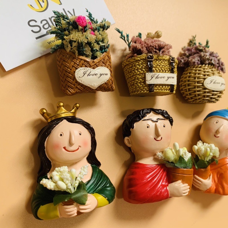 Nam châm hít dán dính trang trí tủ lạnh phong cách Châu Âu (hình 10)