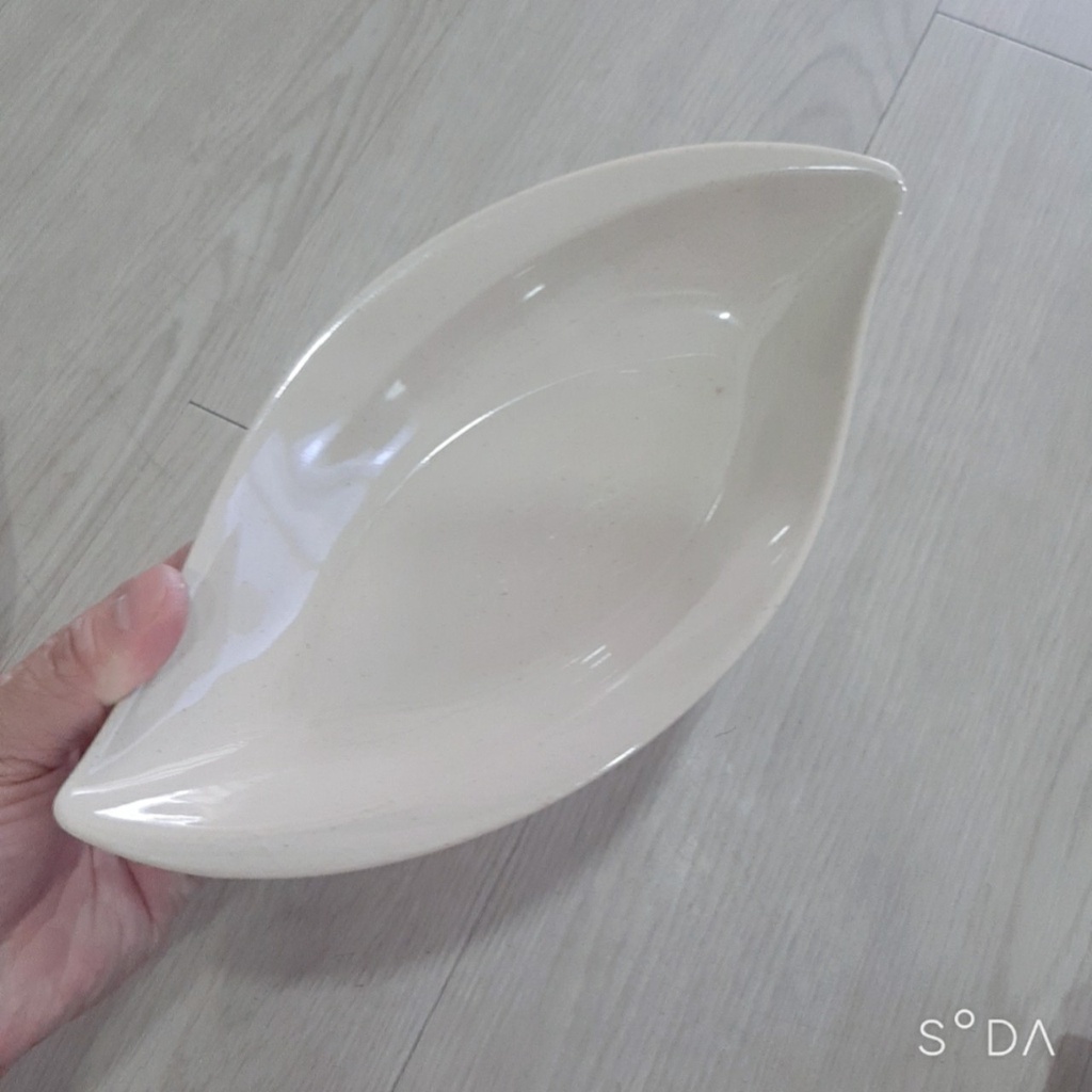 Dĩa lá màu Nâu melamine DL01,DL02 hình lá Cao Cấp-Sang Trọng