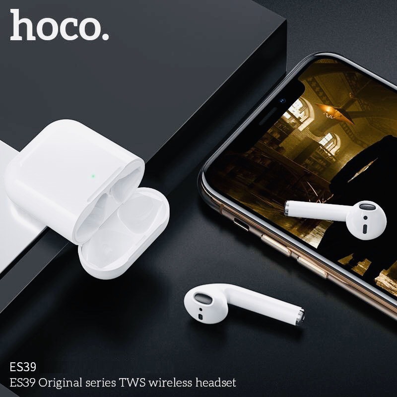 Tai nghe Airpot Hoco ES39 cửa sổ Pop Up, hỗ trợ định vị, đổi tên, cảm ứng đa điểm, Bluetooth nhét tai - Chính hãng