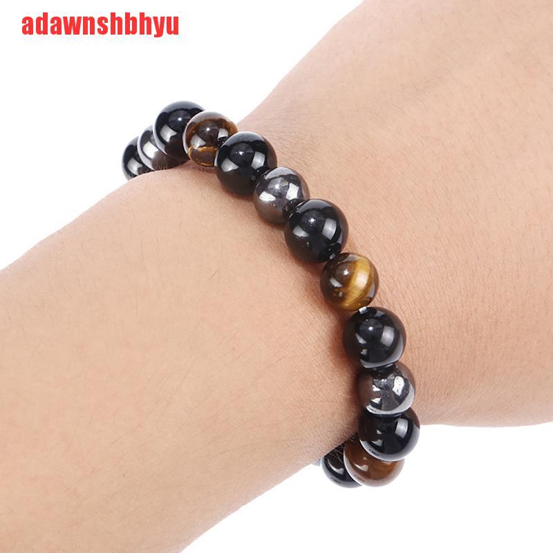 Vòng Tay Chuỗi Hạt Đá Hematite Chăm Sóc Sức Khỏe Giảm Cân Cho Nam
