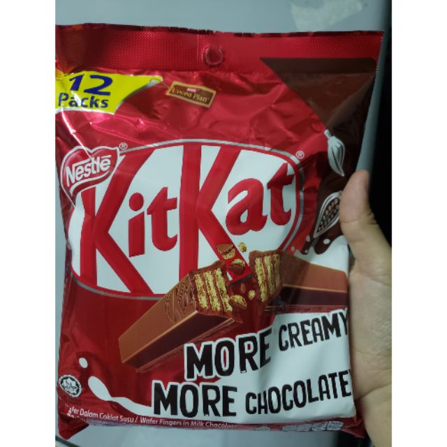 Kitkat socola Pack 12thanh 204g/ Trà xanh 8thanh