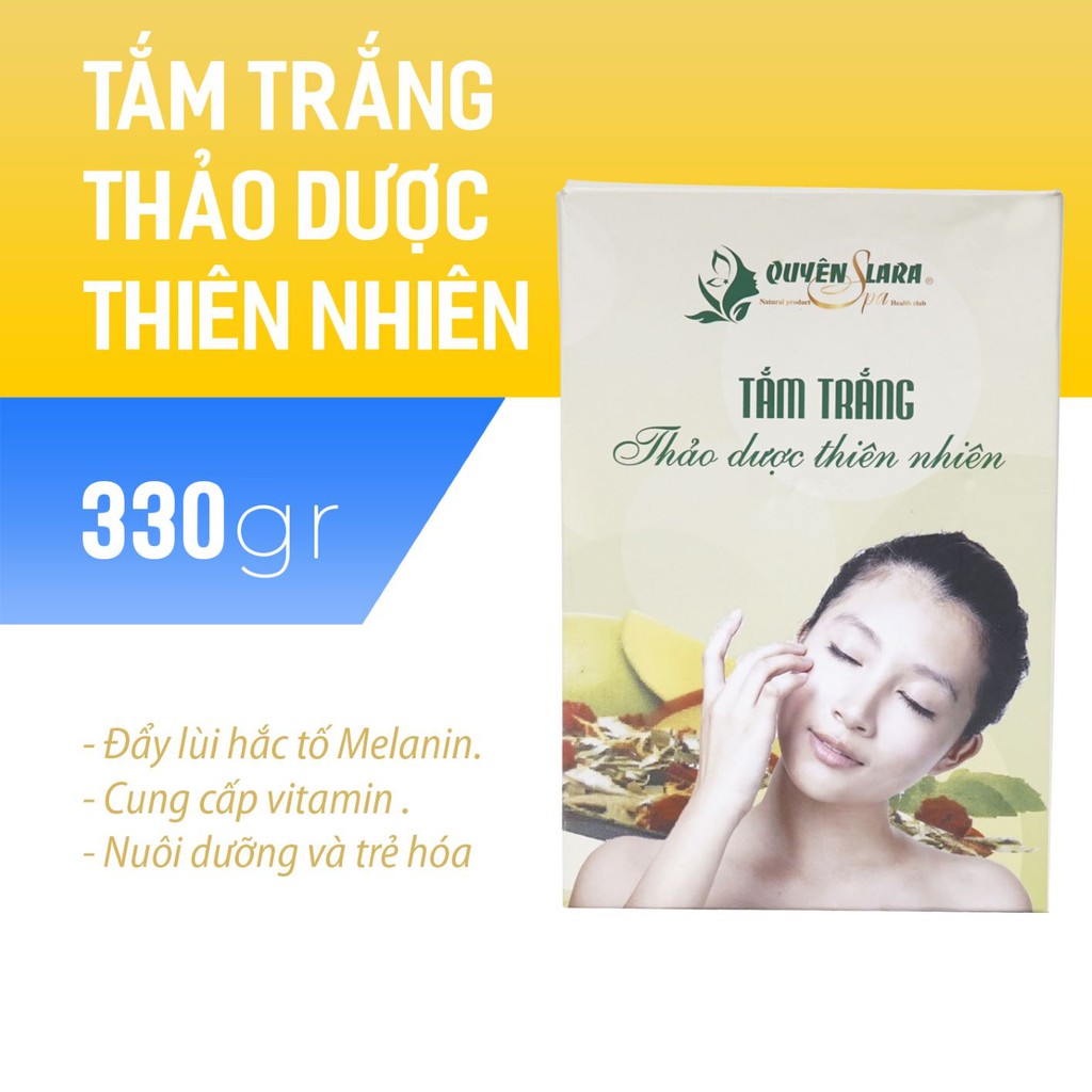 Bột Tắm Trắng Thảo Dược Quyên Lara (300gr)  - Tắm trắng da toàn thân - Mỹ phẩm thiên nhiên Quyên Lara