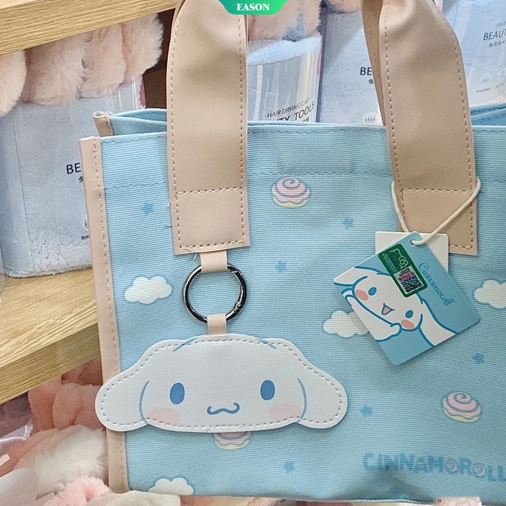 Sanrio Túi Xách Tay Đựng Hộp Cơm Trưa Sức Chứa Lớn Hình Cinnamoroll Kawaii Dễ Thương
