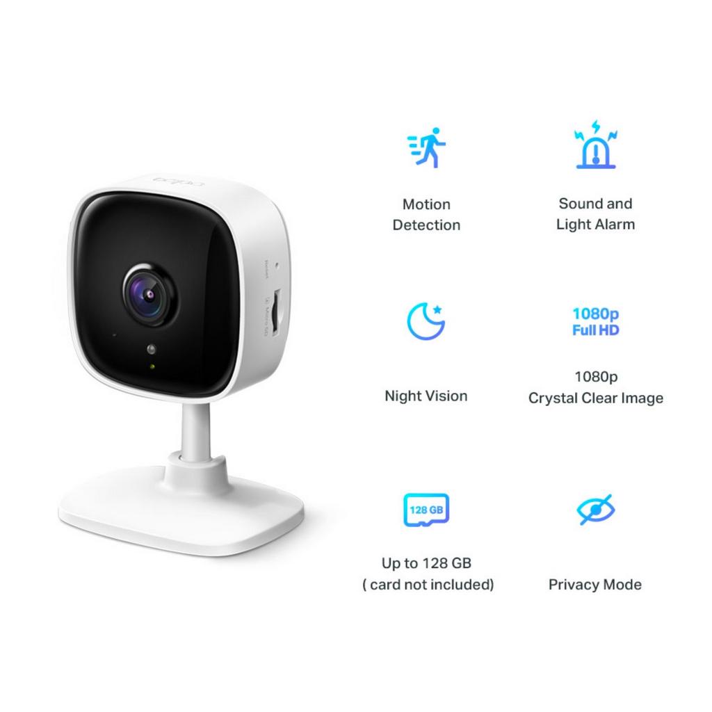 Camera TPLink Tapo TC60 Thông Minh Full HD Quản Lí App Đàm Thoại 2 Chiều Phát Hiện Chuyển Động