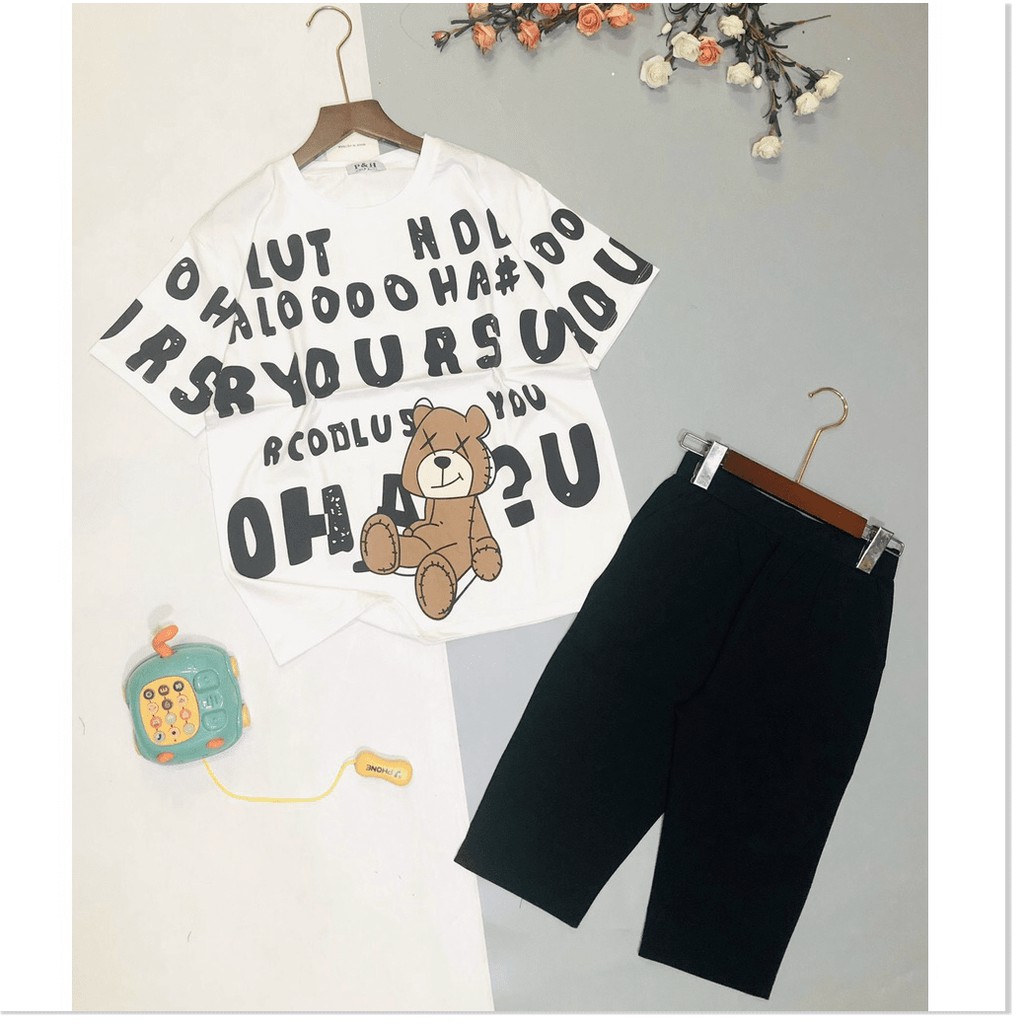 Set bộ đồ mặc nhà nữ quần lửng áo thun phong cách cho chị em KOKO MI STORE