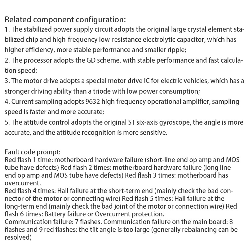 Bảng Mạch Điều Khiển Tự Cân Bằng 36V 6.5 / 8 / 10 Inch Cho Xe Scooter Thông Minh