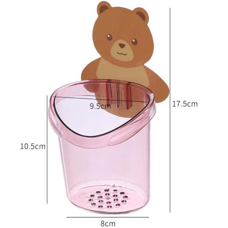 Giá Đỡ Bàn Chải Đánh Răng / Kem Đánh Răng Gắn Tường Nhà Tắm Tiện Lợi