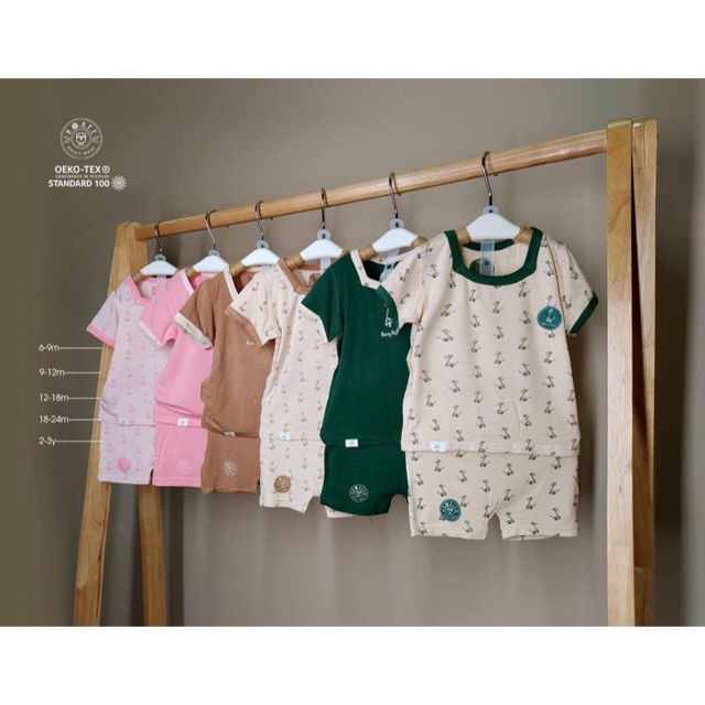 Bộ cộc tay sợi tre Hrnee 6m - 4y