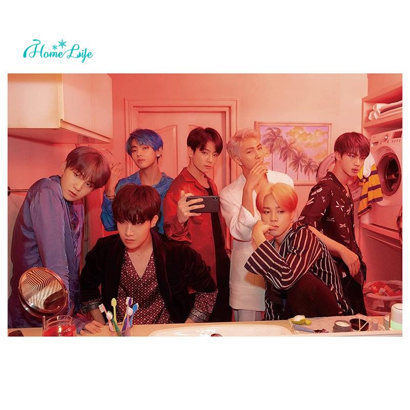 Bộ Tranh Đính Đá Tự Làm Hình Nhóm Nhạc Bts Toàn Bộ Cho Người Lớn Và Trẻ Em