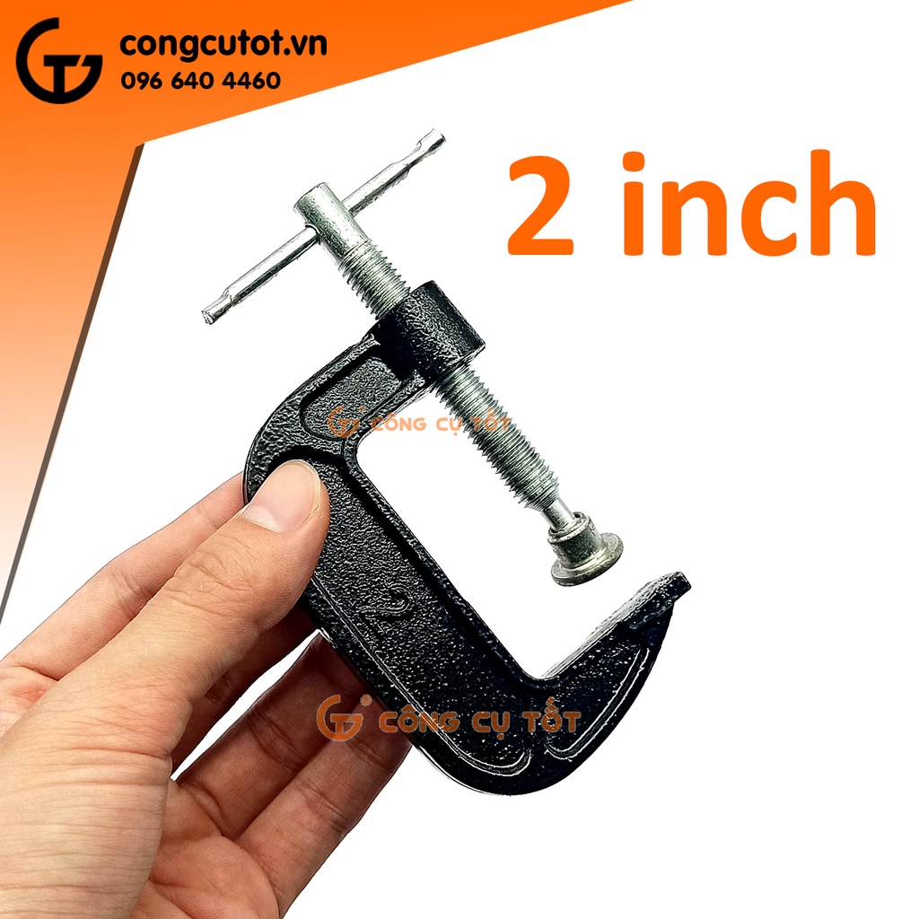 Vam chữ G màu đen 2 inch