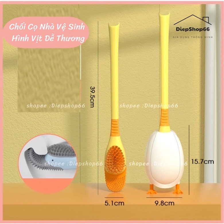 Chổi Cọ Nhà Vệ Sinh,Bồn Cầu,Nhà TắmFREESHIPCọ Bồn Cầu Silicon Con Vịt Dễ Thương Cọ Mọi Nơi - Chổi Cọ Toilet