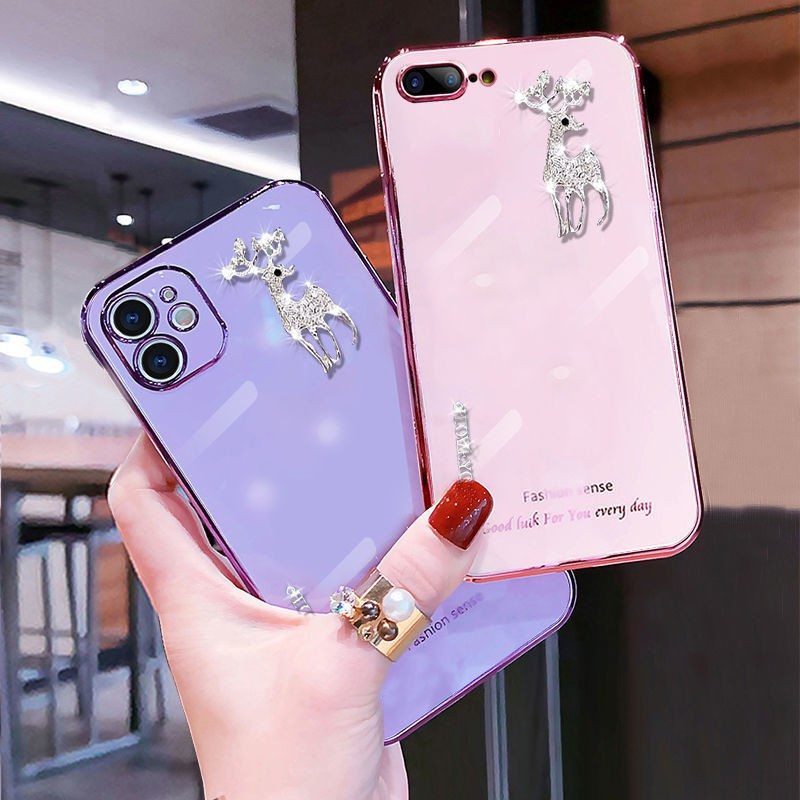Ốp điện thoại silicon mạ điện chống rơi cho Iphone 6+ 6s+ 7 8 + X Xs Xr Xs Max 11 11 pro 11 promax 12 12 pro 12promax