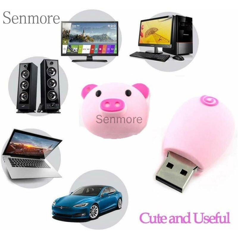 Usb 128GB 64GB 32GB 16GB 8GB 1GB 1Tb 2TB Tốc Độ Cao Hình Chú Heo Hoạt Hình Ngộ Nghĩnh
