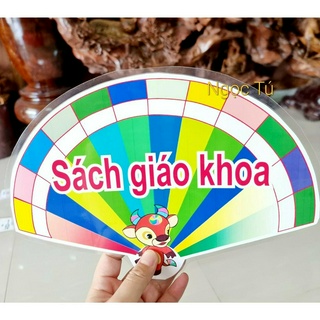 [Trang trí thư viện] Sét Thư viện lớp em Mẫu Quạt kèm băng dính dán tường. Trang trí lớp học, hoặc phòng Thư viện.