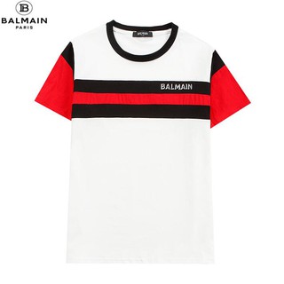 BALMAIN Áo Thun Tay Ngắn Thời Trang Cho Nam Và Nữ