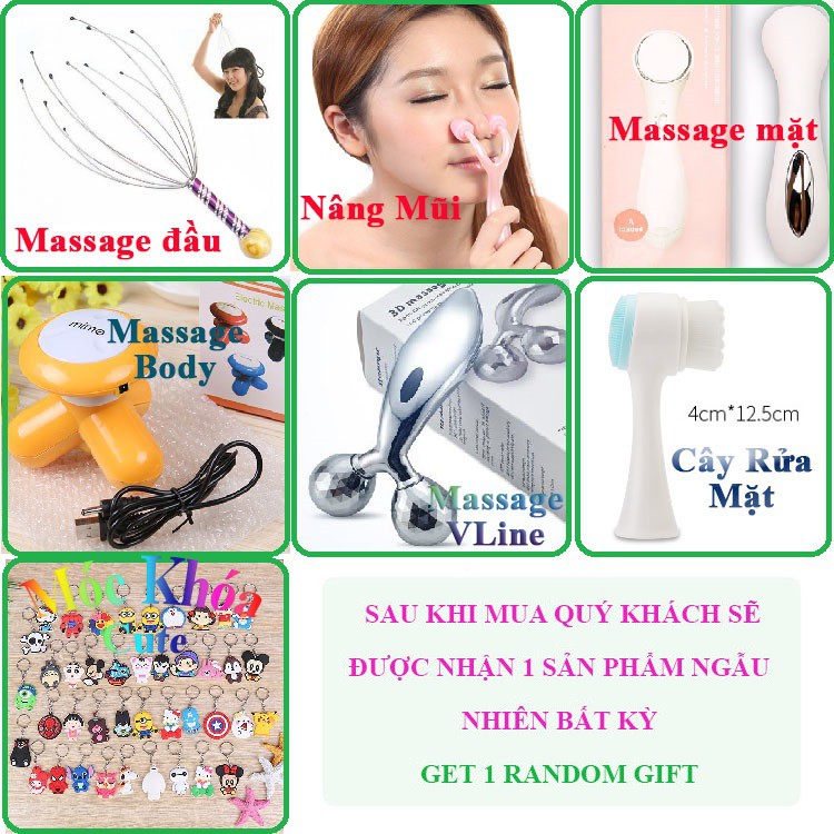 Máy Massage Châm Cứu 12 Kiểu Rung Không Dây Pin Sạc (Tặng Kèm 1 SP Ngẫu Nhiên) [B0095B0067B0076]