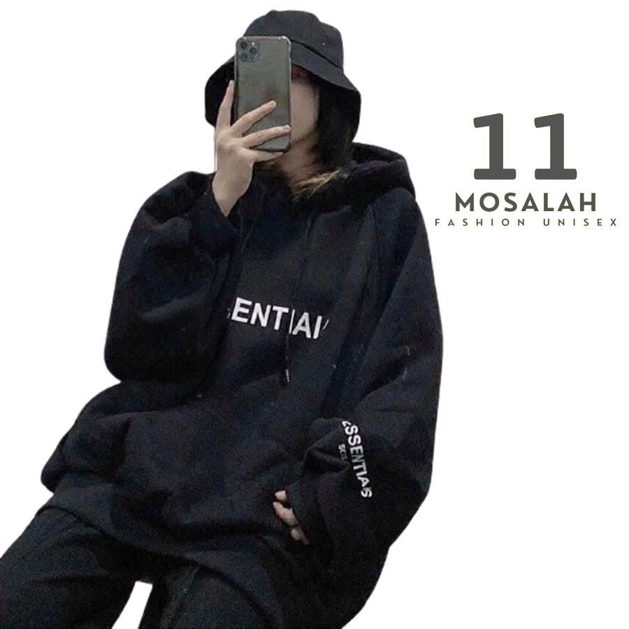 Áo hoodie Essentials nam nữ nỉ bông form rộng cao cấp. mo1 | BigBuy360 - bigbuy360.vn