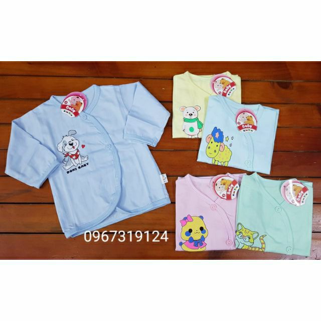 Áo sơ sinh dài tay nuby chất cotton mềm mịn