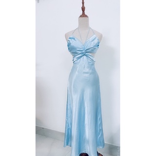 set quấn eo đầm dài