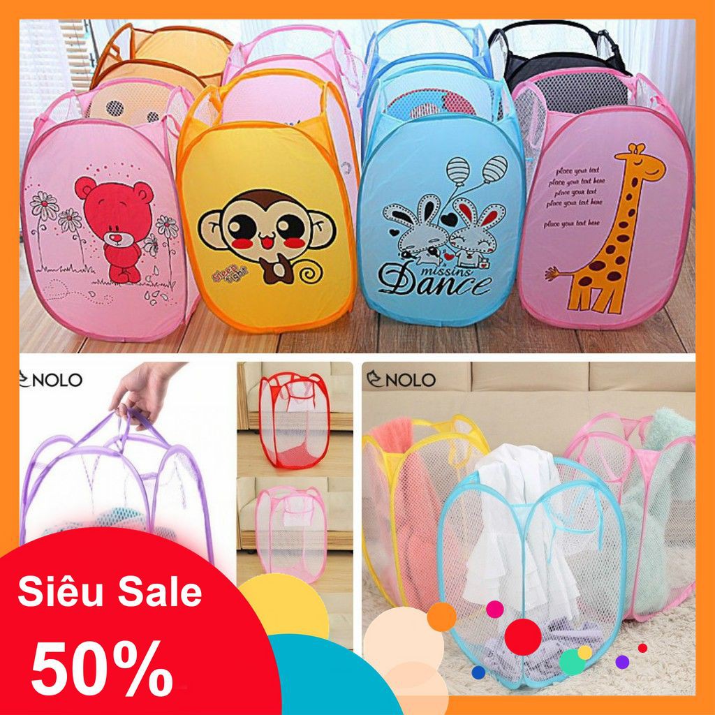 [GHD][FREESHIP] GIỎ LƯỚI ĐỰNG QUẦN ÁO CÓ HÌNH [SỈ]