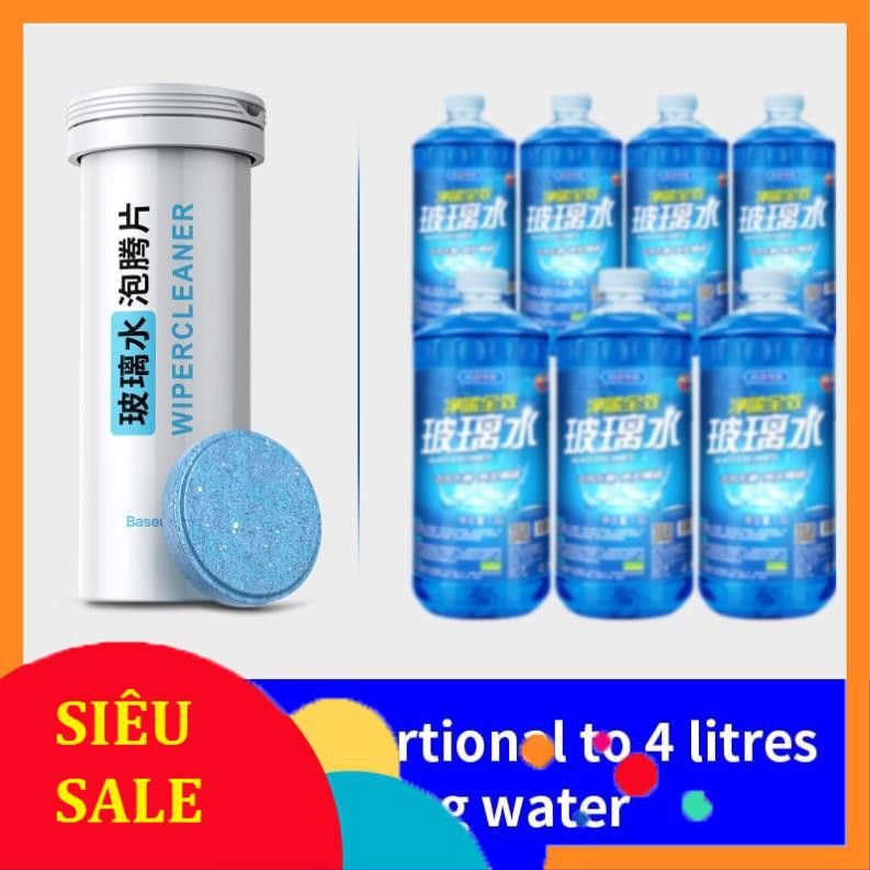 Hộp 12 viên rửa kính chắn gió xe hơi hiệu Baseus Seminoma dạng cứng