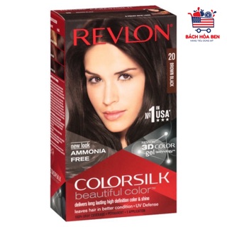 Thuốc nhuộm tóc REVLON MỸ màu 20 - NÂU ĐEN
