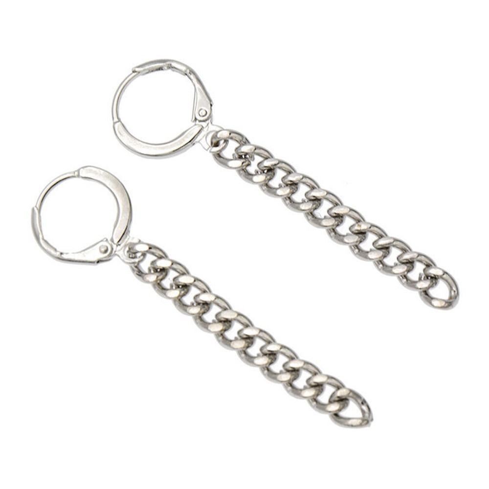 Cặp bông tai hợp kim dạng xích đầy cá tính