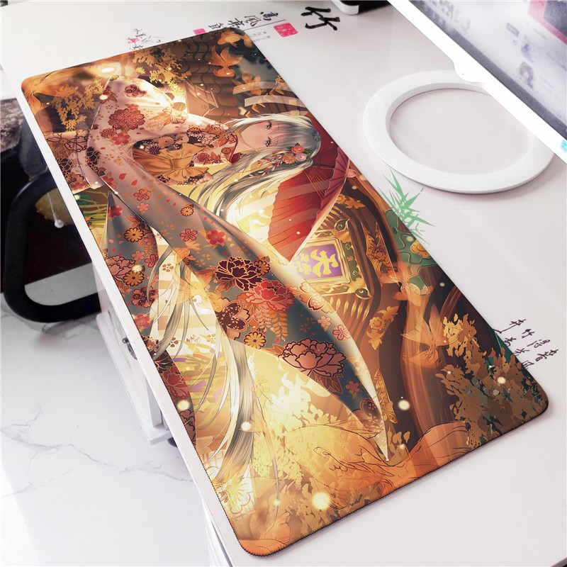 Tấm Lót Chuột Và Bàn Phím Máy Tính Hai Chiều In Hình hatsune miku Oversize