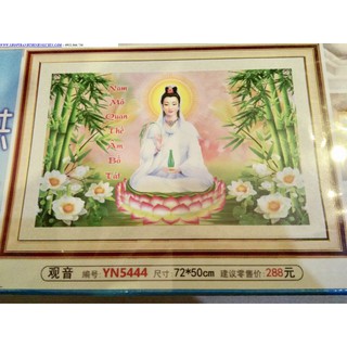 Tranh đính đá phật quan âm -dd9001