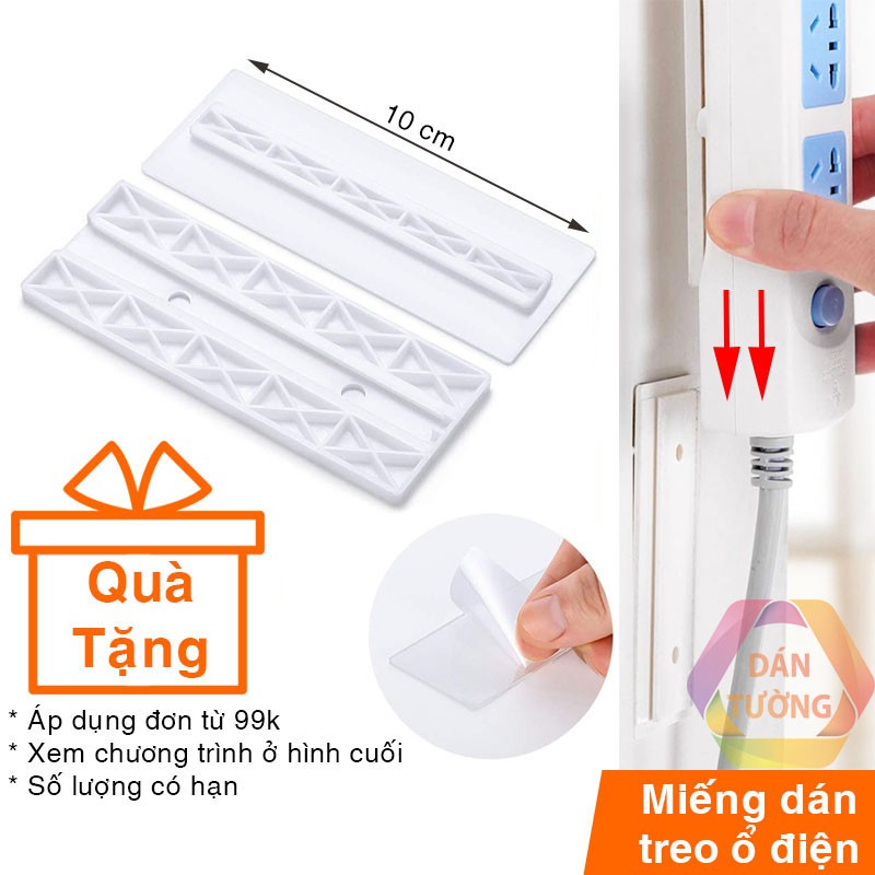 Móc dán tường treo ổ cắm điện, cục phát wifi MDT _T24 với miếng dán keo trong siêu chắc