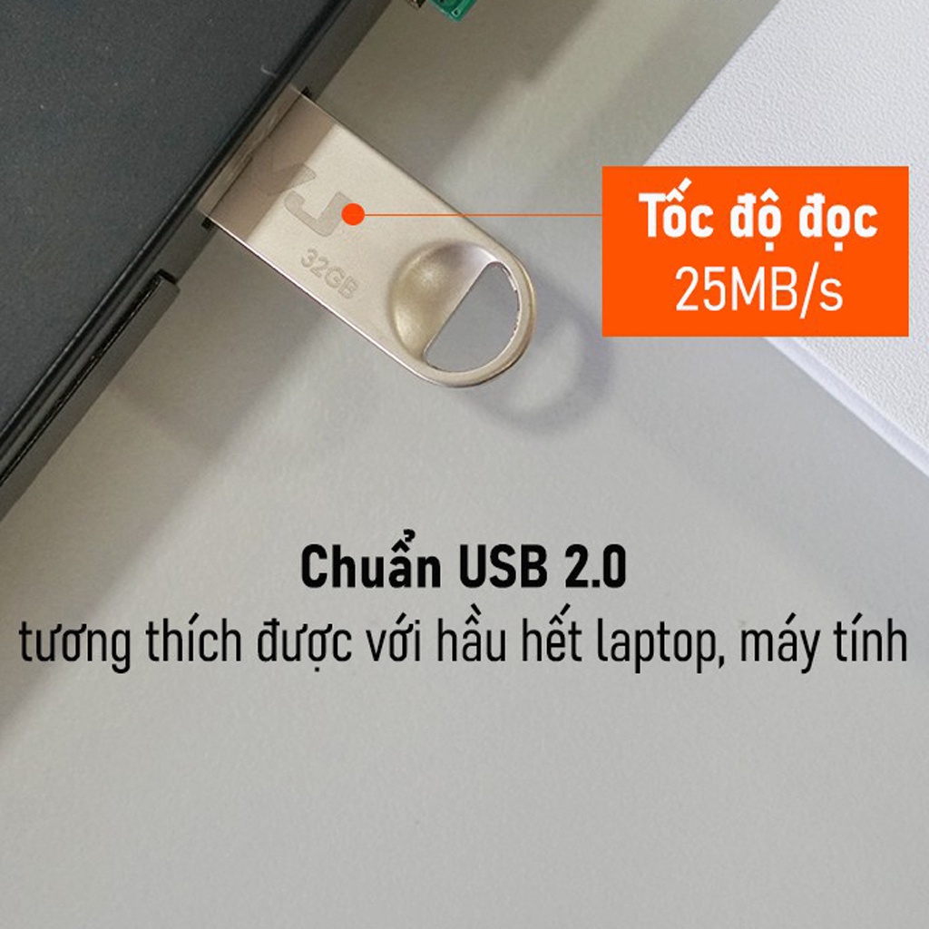 Usb S3 S2 JVJ 2.0 64gb/32gb/16gb/8gb/4gb dùng để lưu trữ, hỗ trợ cài win, vỏ kim loại, chống nước