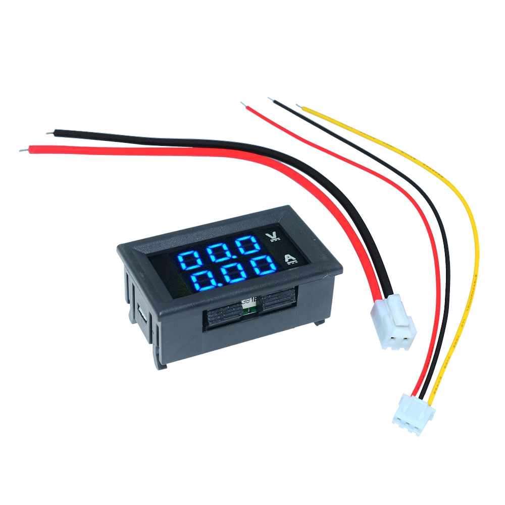 Vôn Kế Màn Hình LED Kỹ Thuật Số Dc 0-100V 10A 2 inch