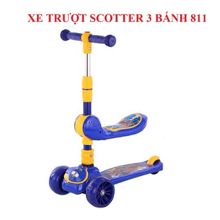 Xe trượt scooter có đèn led và ghế ngồi tiện lợi
