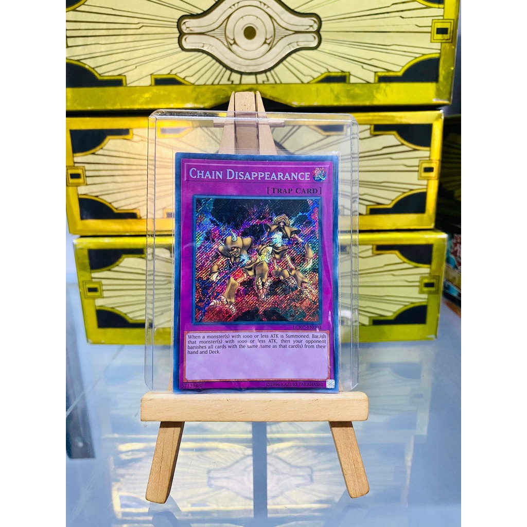 [ Dưa Hấu Yugioh ] Lá bài thẻ bài Chain Disappearance - Secret Rare - Tặng bọc bài nhựa bảo quản