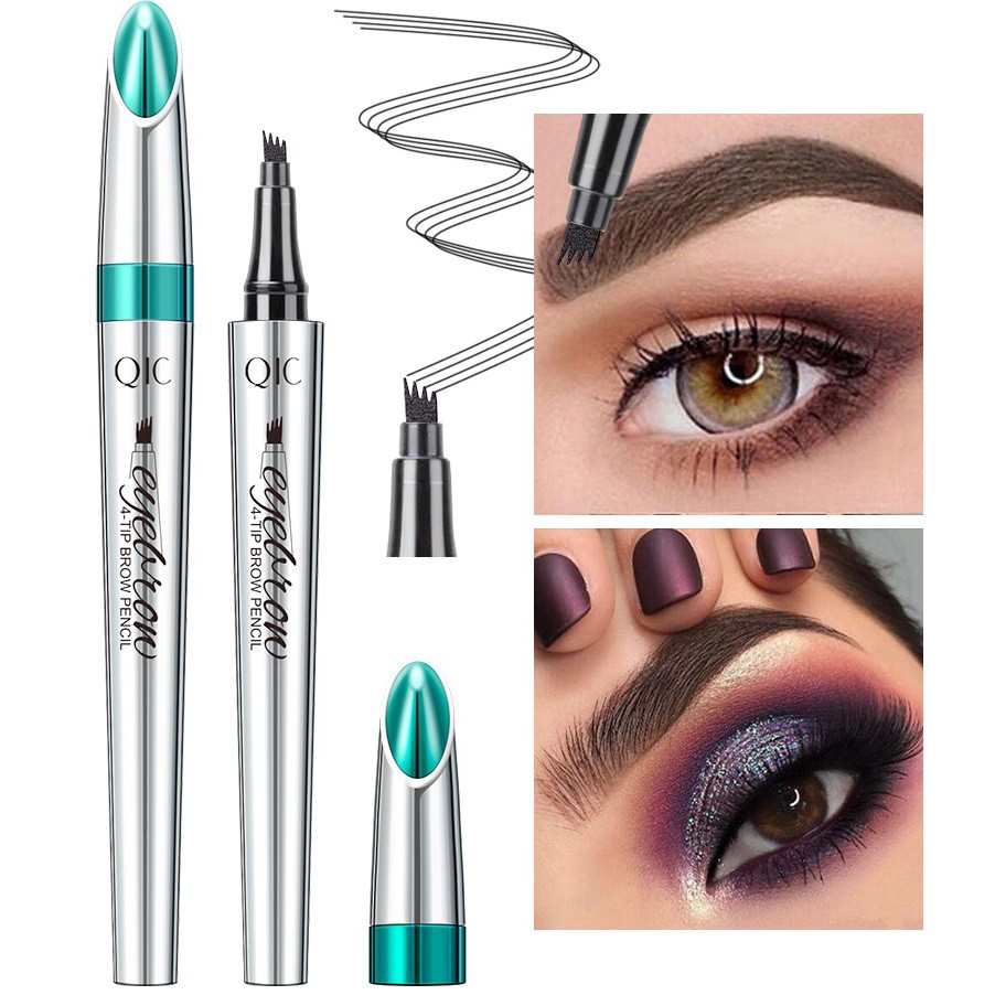 (Hàng Mới Về) Bút Kẻ Mày Dạng Phẩy Sợi Đầu Phân 4 Nhánh Kháng Nước Lâu Trôi | BigBuy360 - bigbuy360.vn